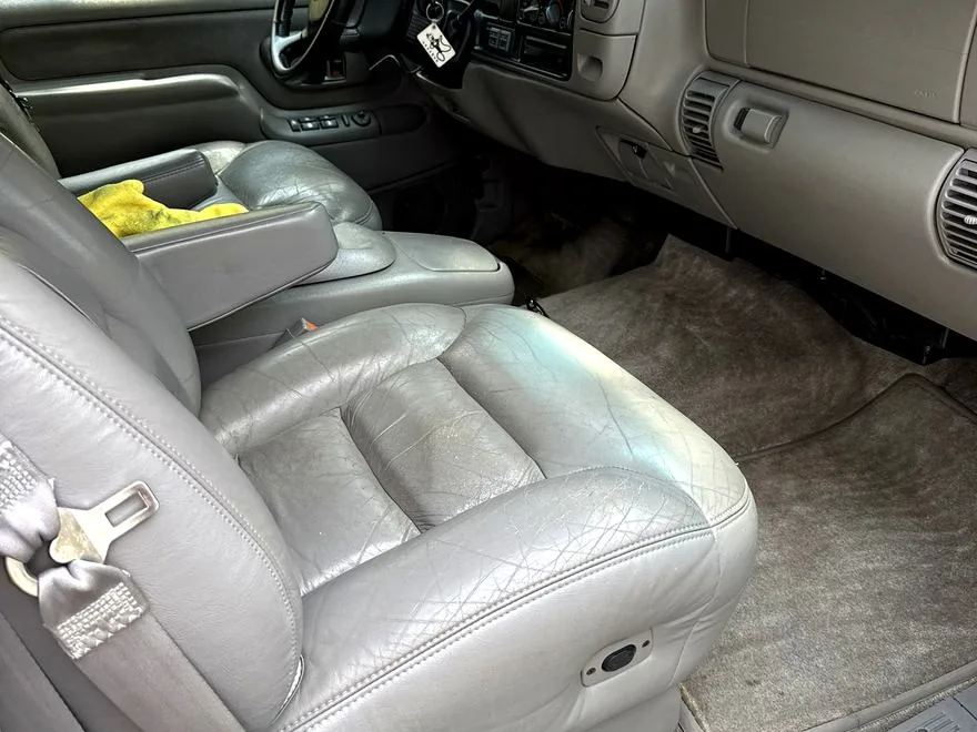 Leather cleaned, conditioned and protected — Detailing Dr., North Shore MA